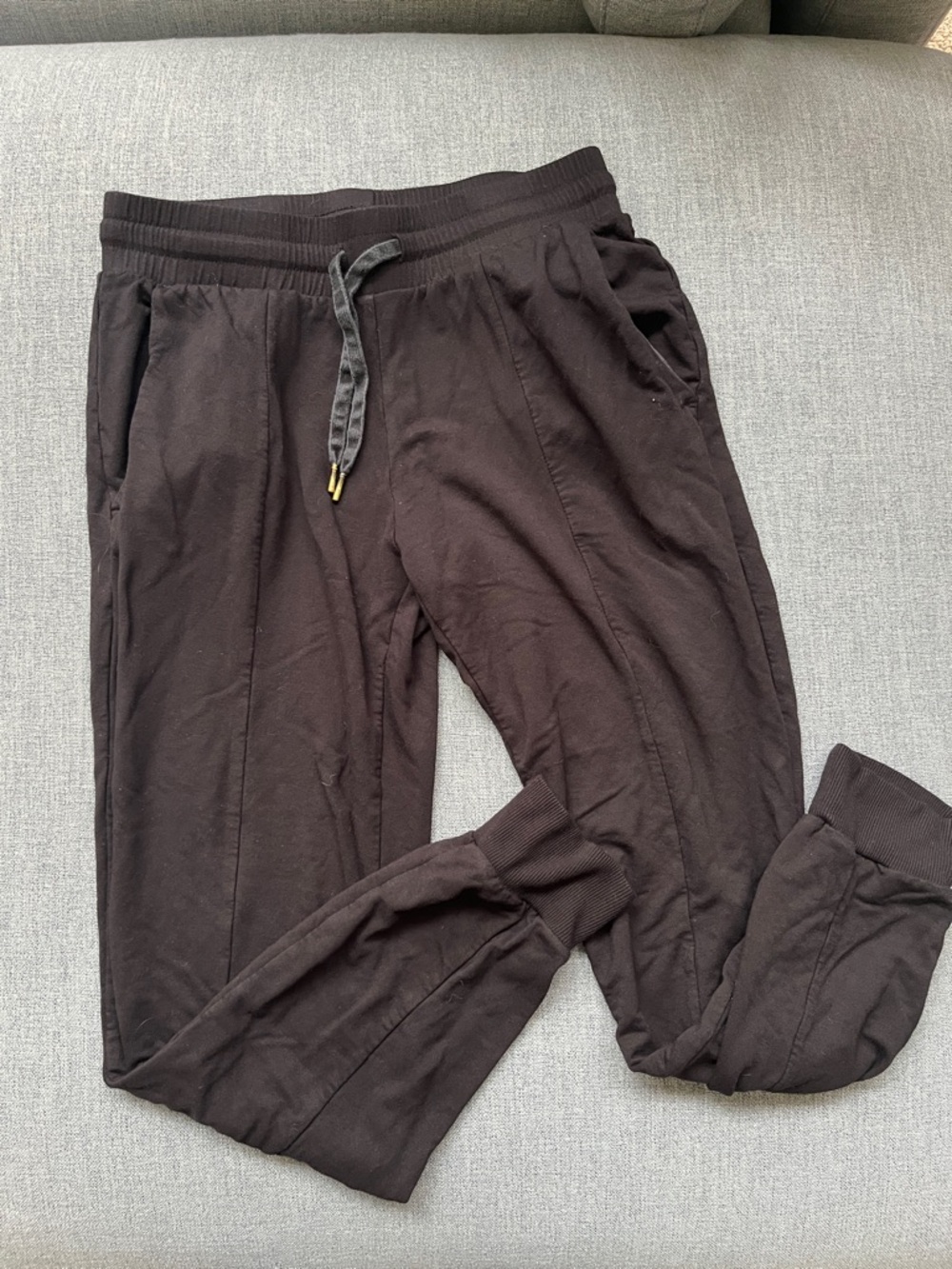 Women’s Black Tavi Jogger Pants - Casual Drawstring Sweatpants Small
